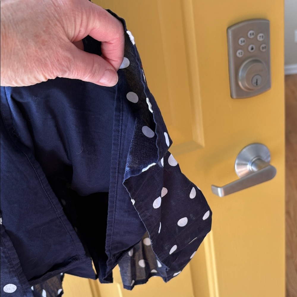 Janie and Jack Navy Polka Dot classic beauty summer Dress - Picture 6 of 7